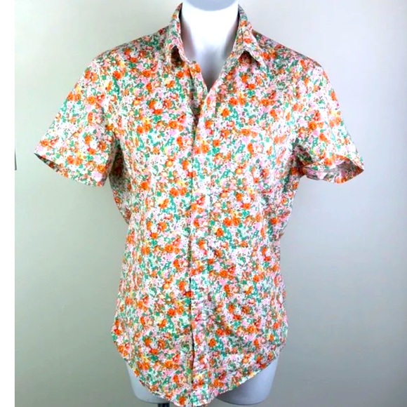 Other - J.Crew Flex factory mens Large botanical print short
sleeve shirt.
